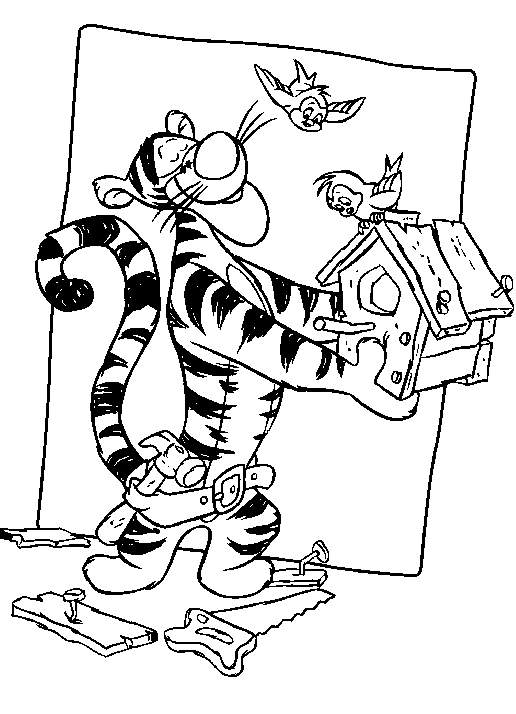 Kids-n-fun.com | 30 coloring pages of Winnie the Pooh and Tigger